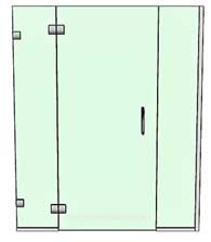 Door with Two Adjacent Panels