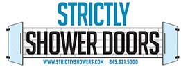 Strictly Shower Doors, Horizontal Logo
