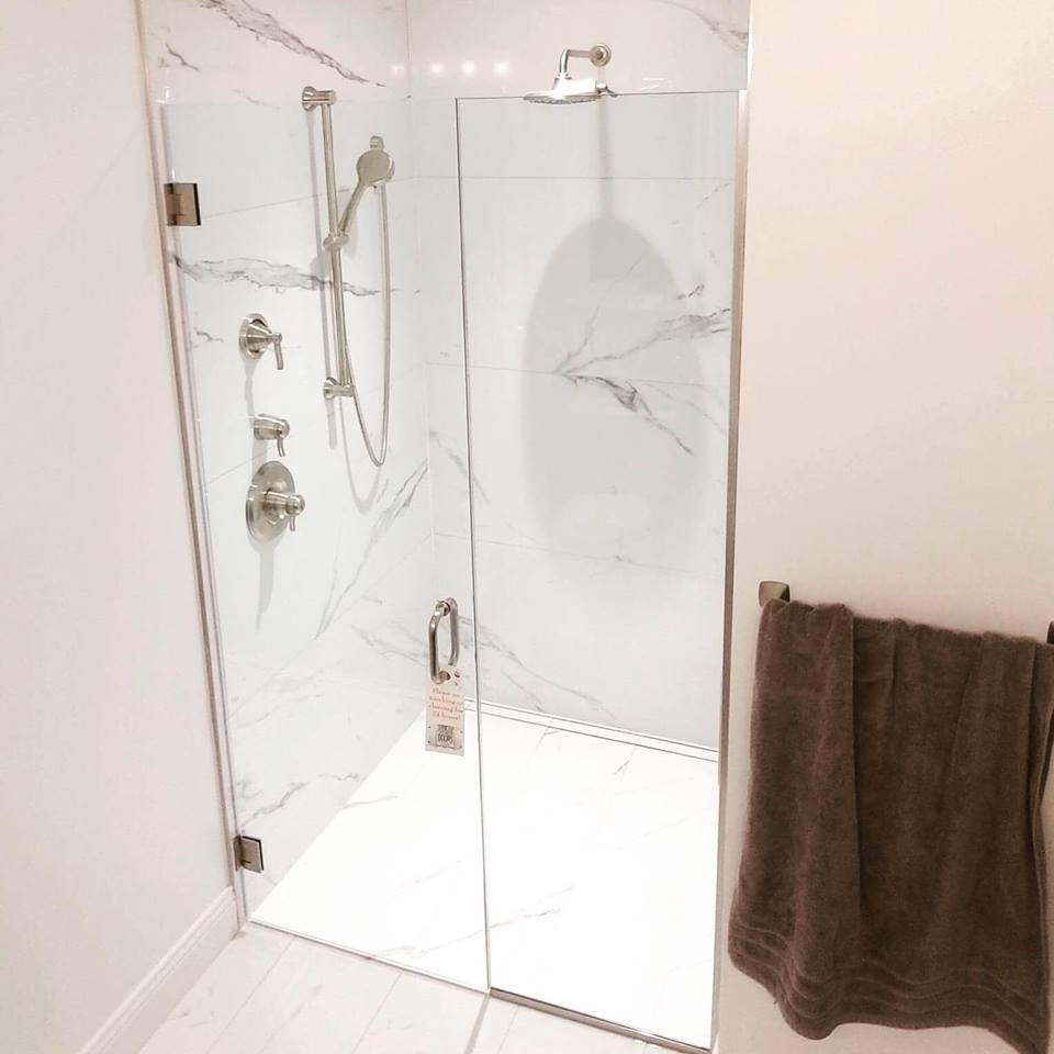 Door with Inline Panel - Strictly Shower Doors